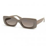 Солнцезащитные очки , прямоугольные, оправа: пластик, с защитой от УФ, коричневый Eyerepublic