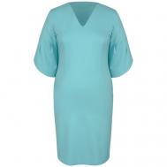 Платье , в классическом стиле, прилегающее, макси, размер 44, голубой Mila Bezgerts