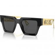 Солнцезащитные очки , прямоугольные, оправа: пластик, с защитой от УФ, для женщин, черный Versace