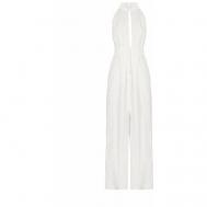 Платье , вискоза, вечернее, открытая спина, размер 42, белый ALESSANDRA MARCHI