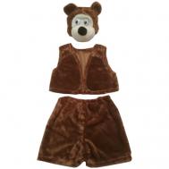 Карнавальный костюм детский Медведь бурый гроза леса LU5456  104-110cm InMyMagIntri