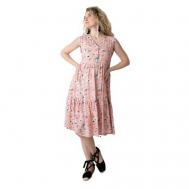 Платье , размер 50-52, розовый Мамуля Красотуля