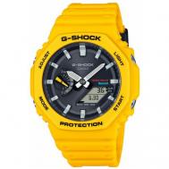 Наручные часы  G-Shock GA-B2100C-9A, желтый, черный Casio