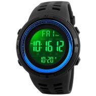 Наручные часы  мужские 1251, водонепроницаемые, цвет синий. электронные., синий, черный SKMEI