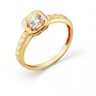 Кольцо помолвочное , красное золото, 585 проба, фианит, размер 17.5, золотой, красный Magic Stones