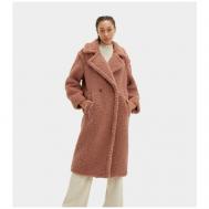 Пальто  , демисезон/зима, оверсайз, размер 42/XS, коричневый UGG