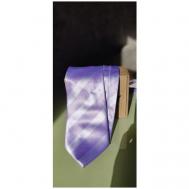 Галстук , натуральный шелк, в полоску, для мужчин, фиолетовый Ketroy