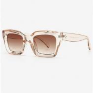 Солнцезащитные очки , прямоугольные, бежевый LOCO