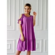 Платье , размер 52, фиолетовый Совушка Трикотаж