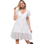 платье , размер 50, белый Fresh Cotton