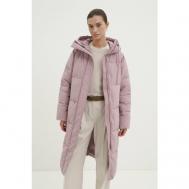 куртка   зимняя, силуэт прямой, несъемный капюшон, водонепроницаемая, манжеты, стрейч, размер XS, розовый Finn Flare
