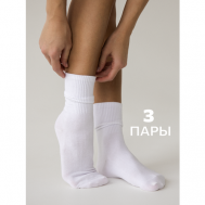 Женские носки  высокие, износостойкие, размер 37/41, белый loqls