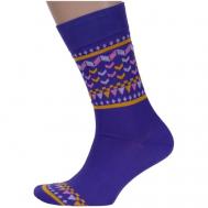 Мужские носки , 1 пара, размер 27, фиолетовый LORENZLINE