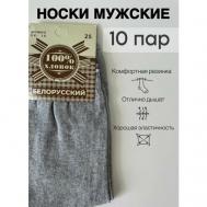 Носки , 10 пар, размер 25, серый Kirsanova Night