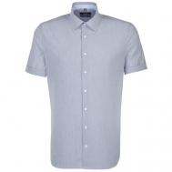 Рубашка , размер 40, синий, белый Seidensticker