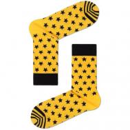Носки , размер 25(40-41), желтый, черный DiWaRi