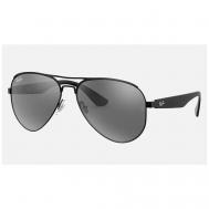 Солнцезащитные очки , авиаторы, оправа: пластик, градиентные, с защитой от УФ, для мужчин, черный Luxottica