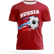 Футболка , размер S, бордовый, белый PANiN Brand