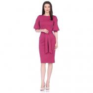 Платье , повседневное, прямой силуэт, макси, размер 40(46RU), розовый La Fleuriss