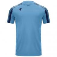 Футбольная футболка , размер M, голубой MACRON