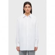Рубашка  , свободный силуэт, длинный рукав, размер M, белый Studio 29