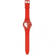 Наручные часы  HALF, красный Swatch