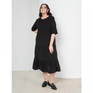 Платье , размер 72-74, черный АРТЕССА