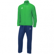 Костюм , олимпийка и брюки, карманы, размер XXL, синий, зеленый Jogel