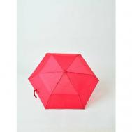 Мини-зонт механика, 3 сложения, купол 90 см., 6 спиц, система «антиветер», чехол в комплекте, для женщин, бордовый Grant Barnett