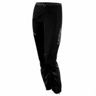 Беговые брюки , карманы, мембрана, утепленные, водонепроницаемые, размер 44, черный Loffler