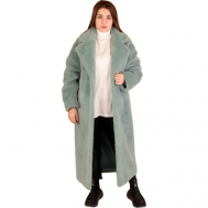 Пальто   демисезонное, шерсть, средней длины, размер 46, мультиколор VIRA PLOTNIKOVA