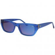 Солнцезащитные очки , кошачий глаз, оправа: пластик, для мужчин, синий New Balance