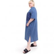 Платье , хлопок, размер 62, голубой Lessismore