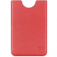 Кредитница , 1 карман для карт, красный Flexpocket