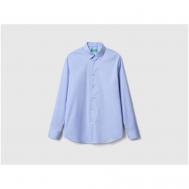 Рубашка , размер S, голубой United Colors of Benetton