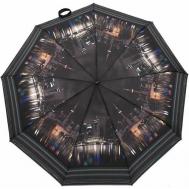 Зонт-шляпка полуавтомат, 3 сложения, купол 103 см., 9 спиц, система «антиветер», чехол в комплекте, для женщин, фиолетовый Universal Umbrella