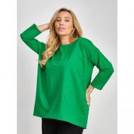 Блуза  , размер 2XL/3XL, зеленый Империя Шерсти