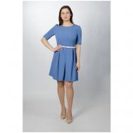 Платье , повседневное, полуприлегающее, размер 48, синий Mila Bezgerts