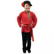 Рубаха косоворотка детская для мальчика красная карнавальная (Лайт) Мой Карнавал
