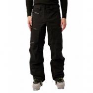 Горнолыжные брюки , карманы, мембрана, регулировка объема талии, водонепроницаемые, размер 46/176, черный Stayer