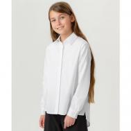 Школьная рубашка , размер 122, белый Button Blue
