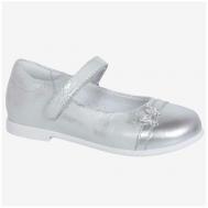 Туфли , размер 27, серебряный, серый Kapika