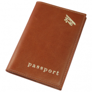 Обложка для паспорта , коричневый Авиатика