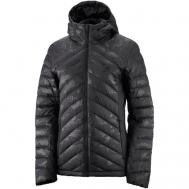 Куртка  Transition Down Hoodie W, размер XL, черный SALOMON