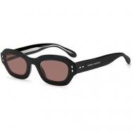 Солнцезащитные очки , бабочка, оправа: пластик, с защитой от УФ, для женщин, черный ISABEL MARANT