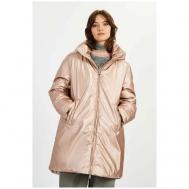 Куртка  , женская, демисезон/зима, капюшон, карманы, размер L, розовый Baon