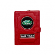 Обложка для автодокументов  1-6-1140-5, красный LAND ROVER