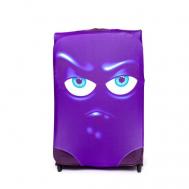 Чехол для чемодана , текстиль, 60 л, размер M, фиолетовый Solmax