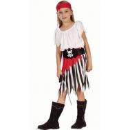 Карнавальный пиратский костюм для девочки детский Пиратка Lucida