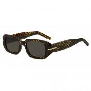 Солнцезащитные очки   1608/S 2VM IR, прямоугольные, оправа: пластик, с защитой от УФ, для женщин, коричневый BOSS